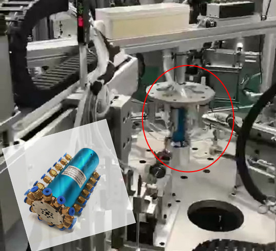 12路純氣滑環 在轉盤上的應用案列
